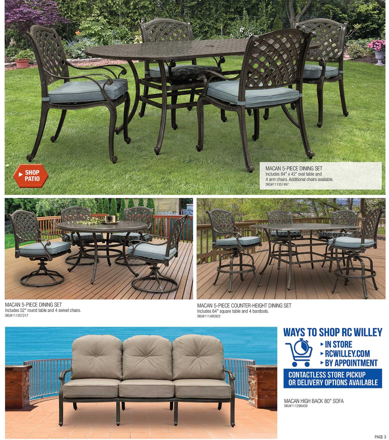 Monthly Category Spotlight Patio Sale at RC Willey!