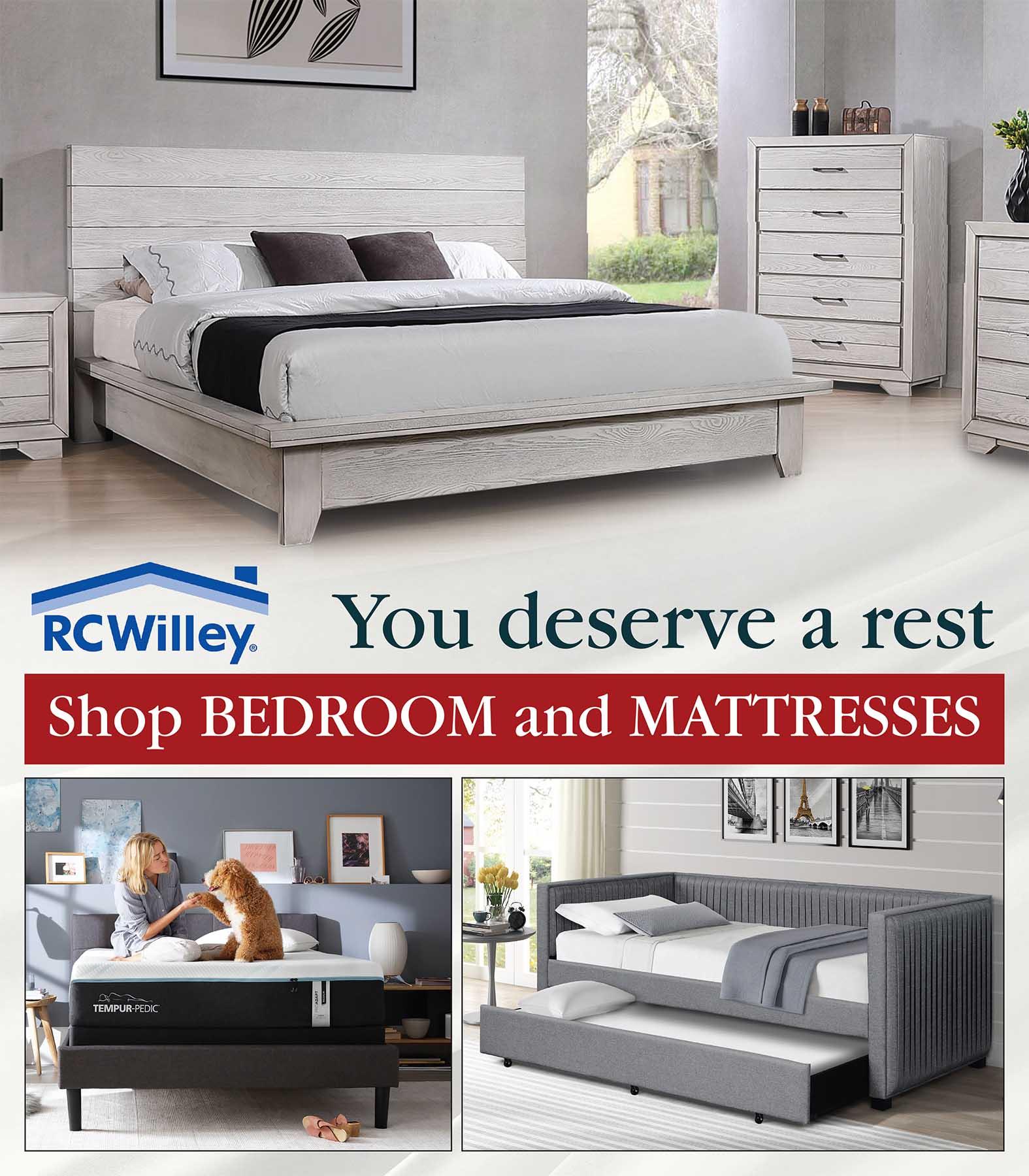 Monthly Category Spotlight Bedroom and Mattresses on Sale at RC Willey!