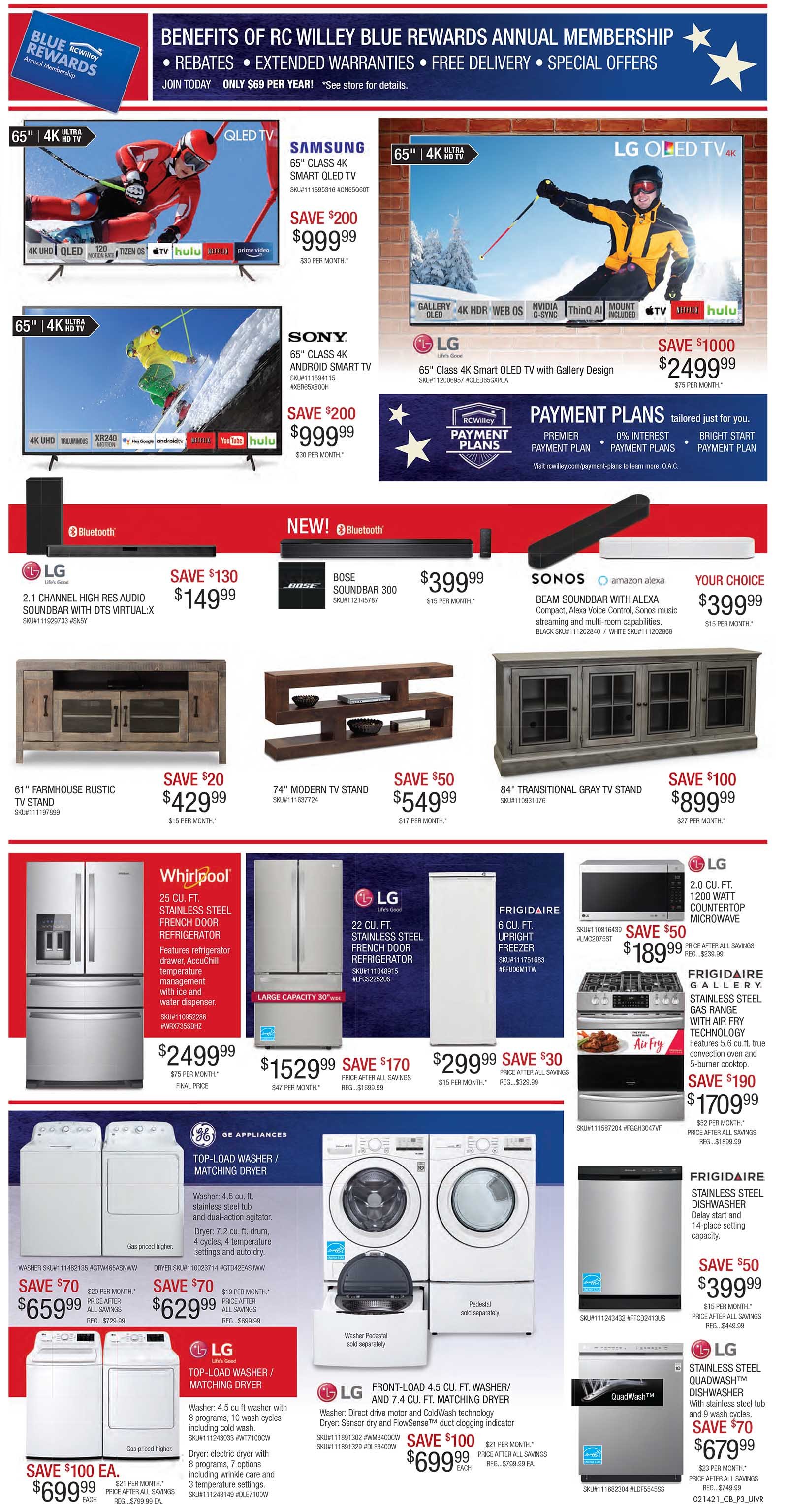 Storewide Savings During RC Willey's President's Day Sale!