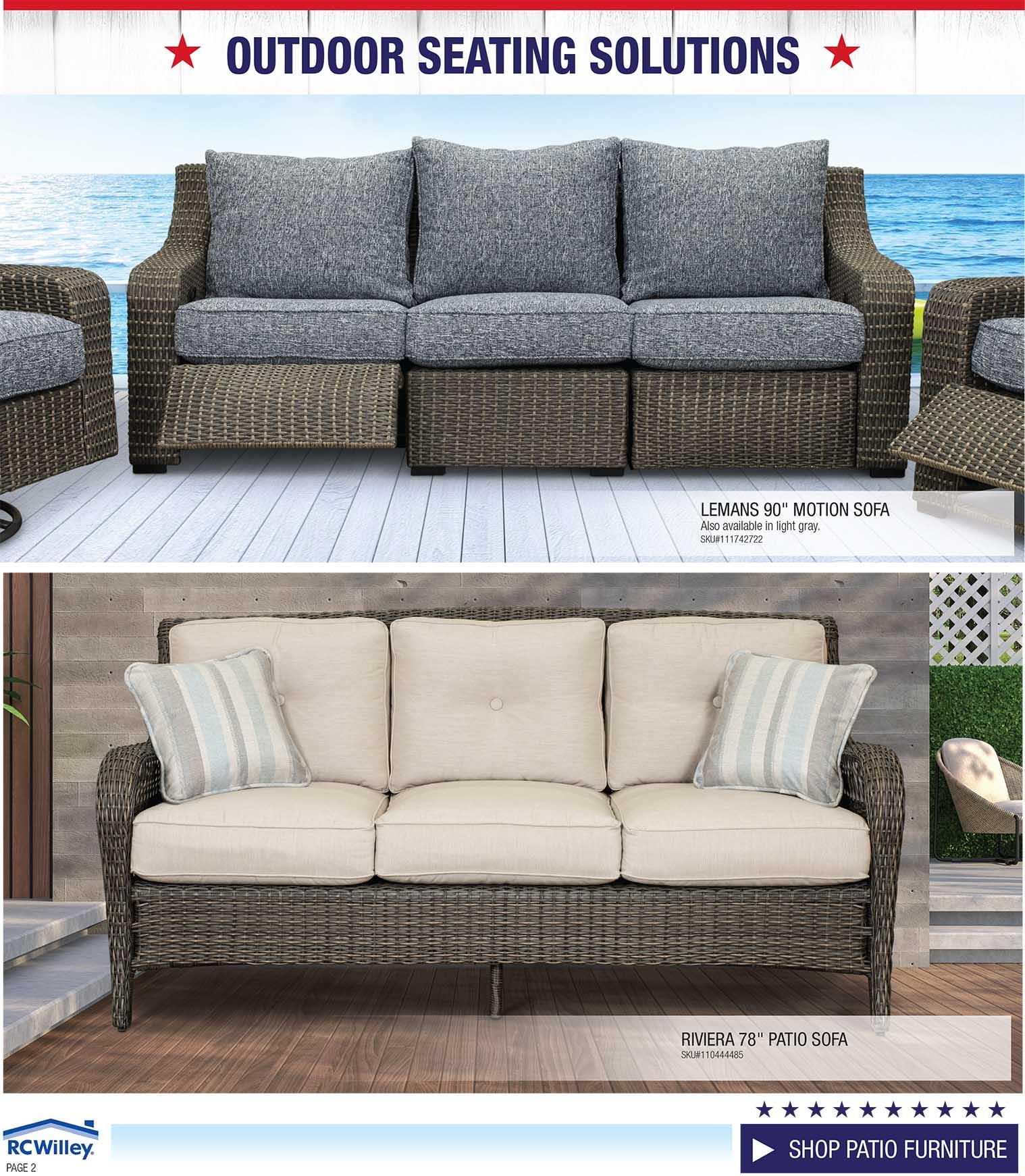 Memorial Day Outdoor Living Catalog at RC Willey!
