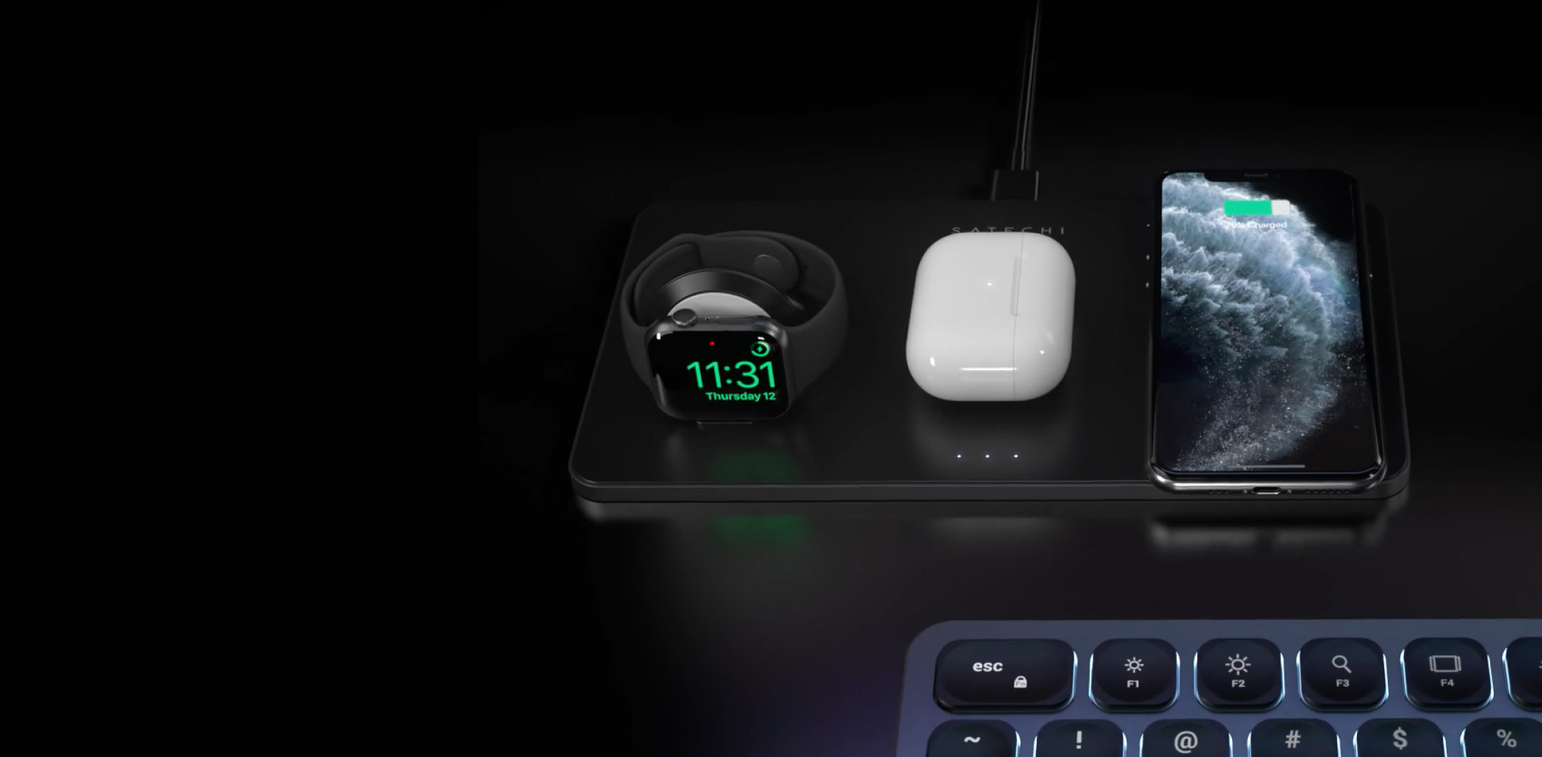 Купить Беспроводное зарядное устройство Satechi Trio Wireless Charging