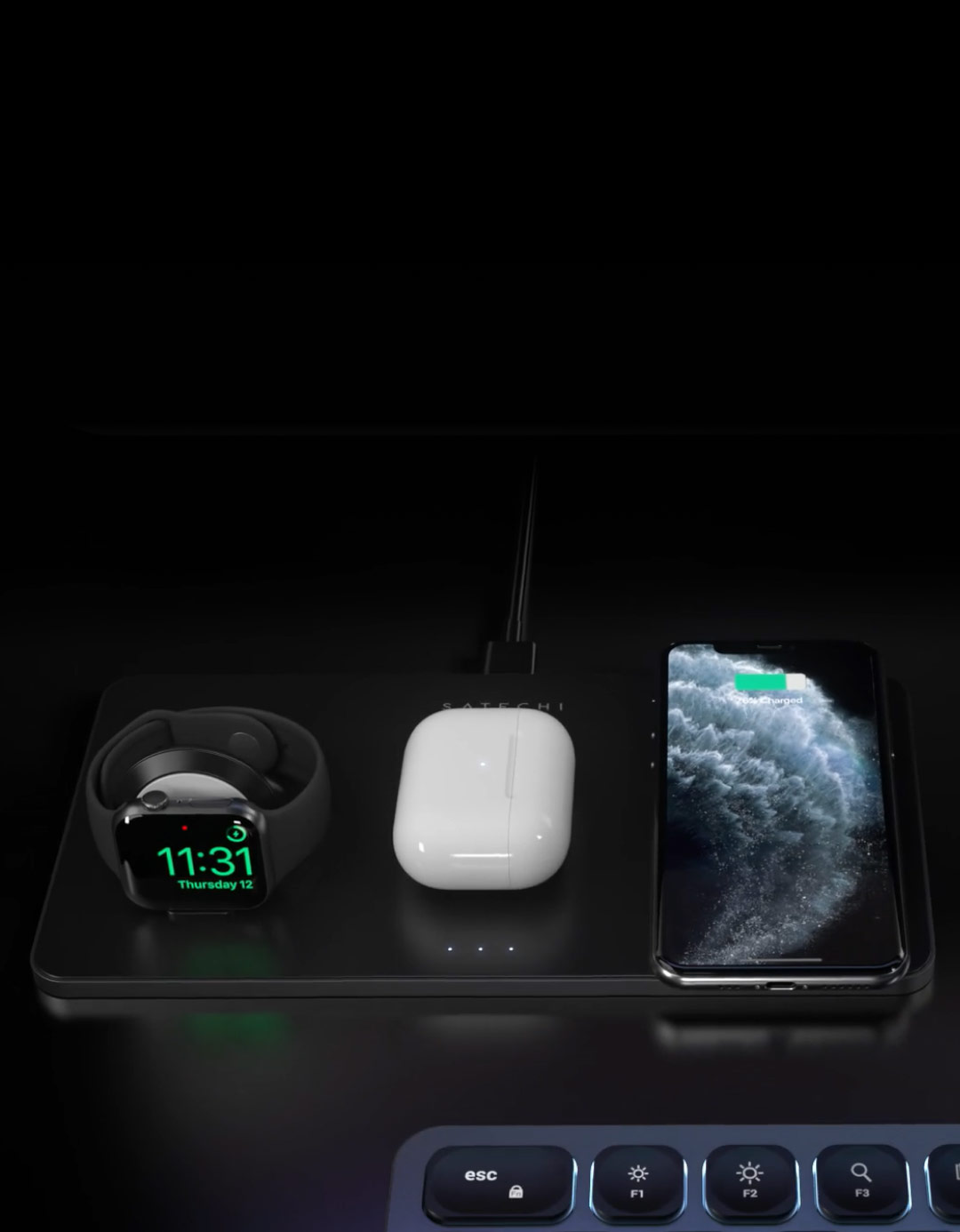 Купить Беспроводное зарядное устройство Satechi Trio Wireless Charging