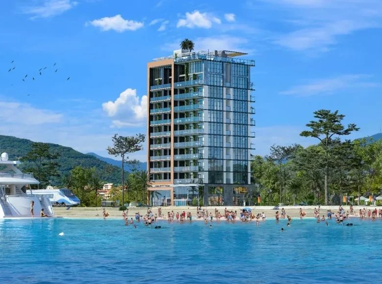 Studio apartment 1 bedroom with balcony, with elevator, with sea view