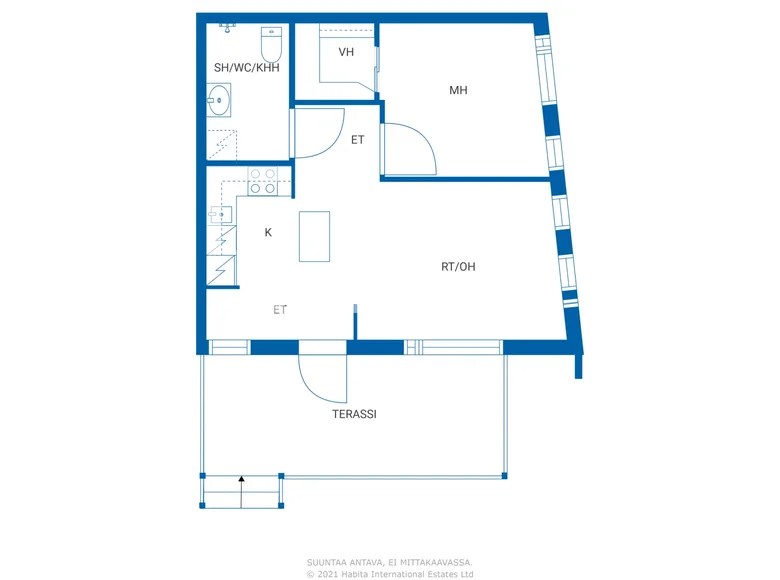 1 room apartment in good condition, with fridge, with stove for sale in