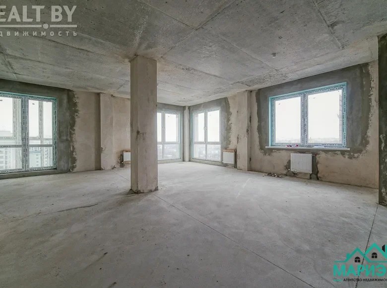 3 room apartment with double glazed windows, with new building for sale in Minsk