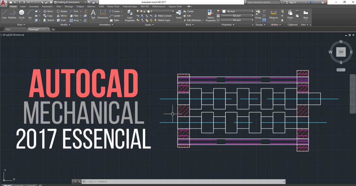 Course AutoCAD Mechanical 2017 Essential Online Courses from Basic to Advanced RenderTips