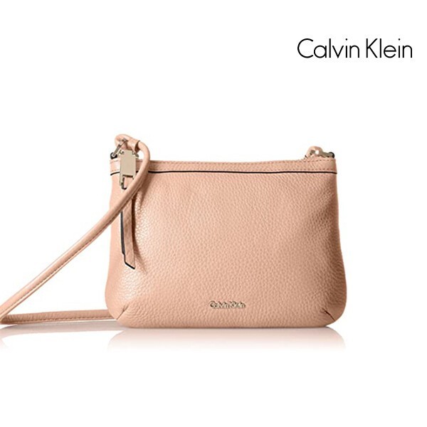 리씽크 Calvin Klein 캘빈 클라인 Metallic Pebble Leather Cross Body Bag 크로스 백