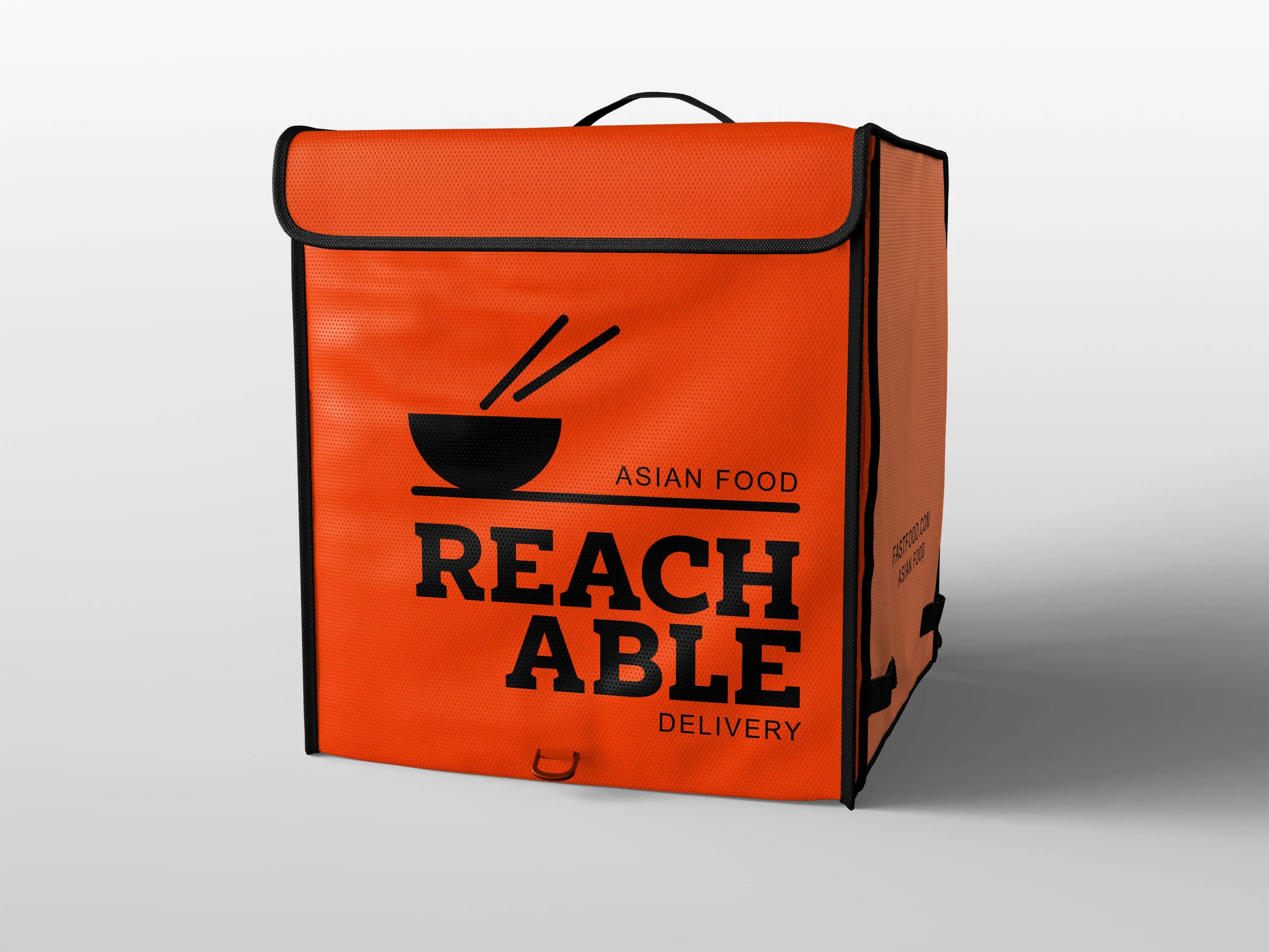 Mission detergent Indoors food delivery bag mockup free white item