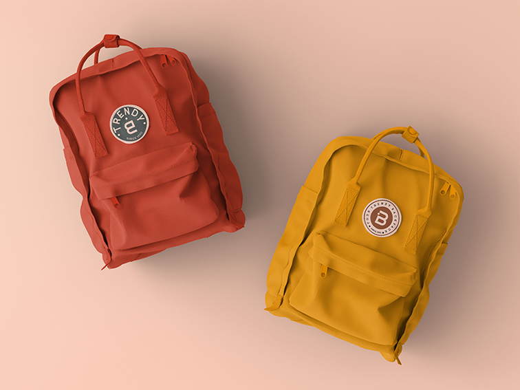 Trendy Backpacks Mockup Set Renderforest