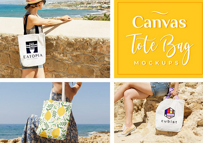 Free tote bag mockup generator Renderforest