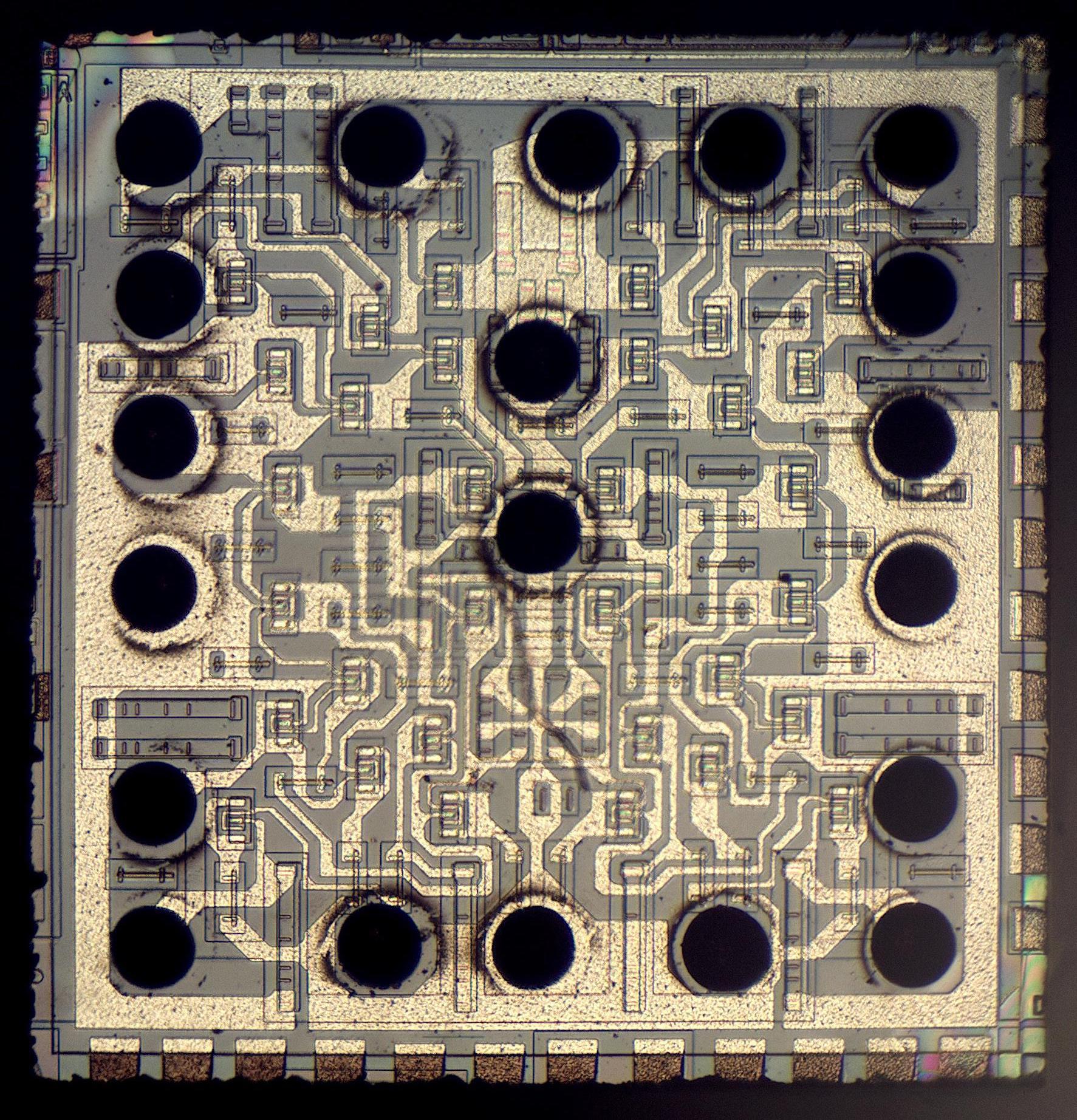 IBM paperweight teardown Reverseengineering 1970s memory chips