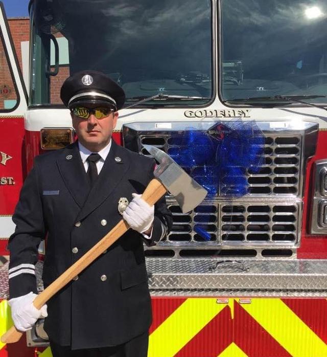 Godfrey Assistant Fire Chief David Bellitto Marks 28 Years In