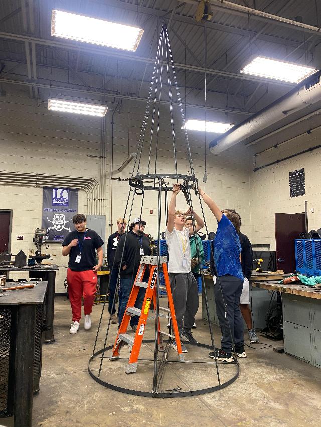 “A Collaborative Effort” Granny Square Christmas Tree Stands Proudly