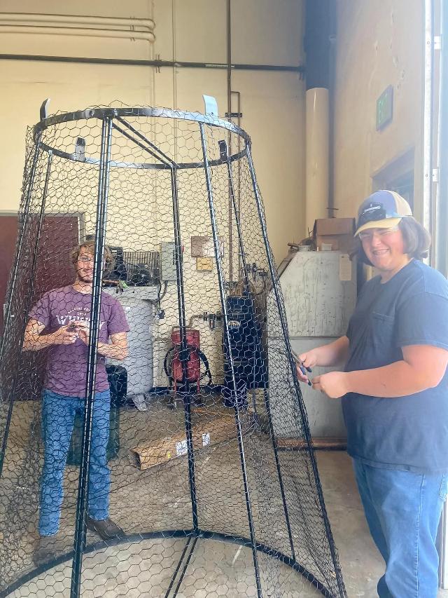 “A Collaborative Effort” Granny Square Christmas Tree Stands Proudly