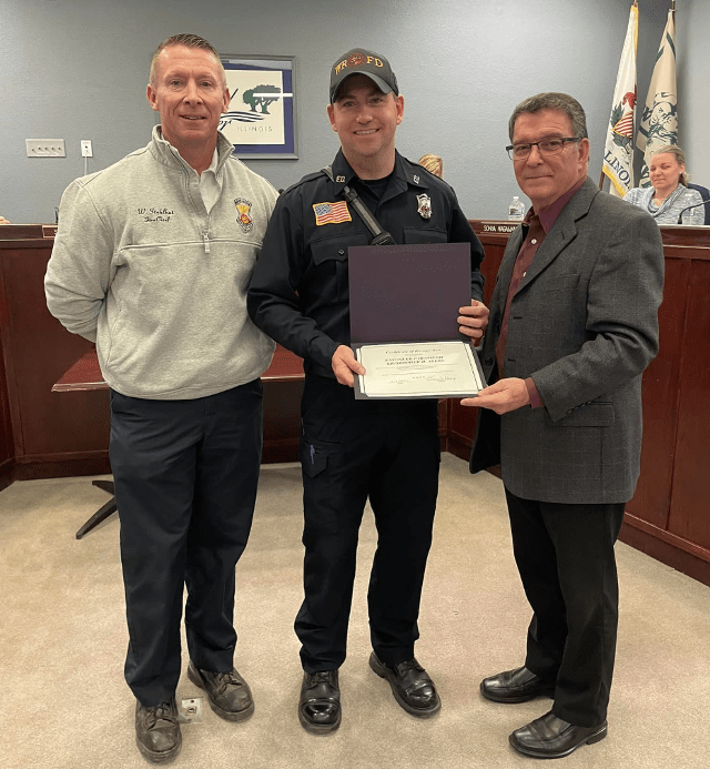 Engineer/Paramedic Kris Ayers Is Wood River Firefighter Of The Year