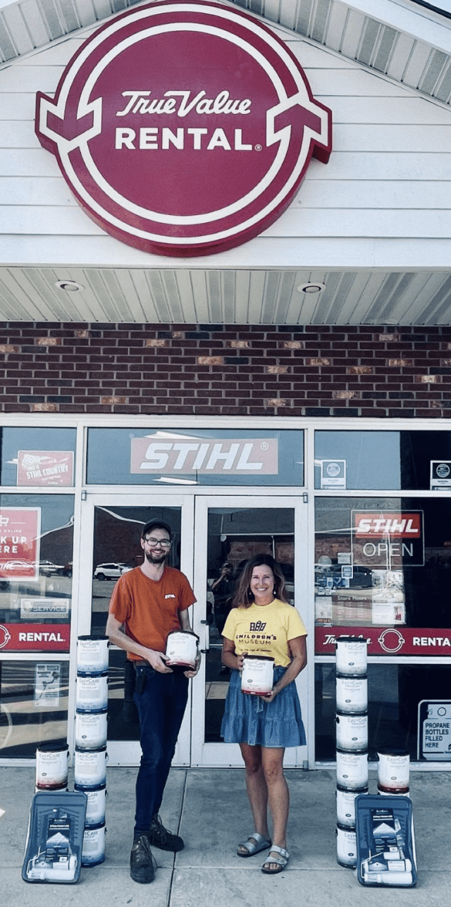 True Value Rental Paint Donation Helps Edwardsville Children's Museum