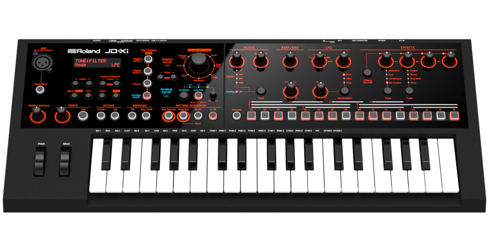 Roland JDXi Interactive Analog/Digital Crossover Synthesizer