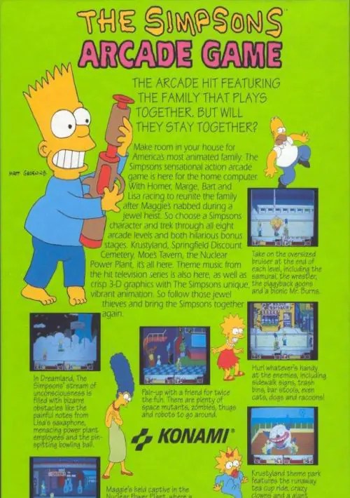 Simpsons Arcade Game The ROM Download Dos(Dos)