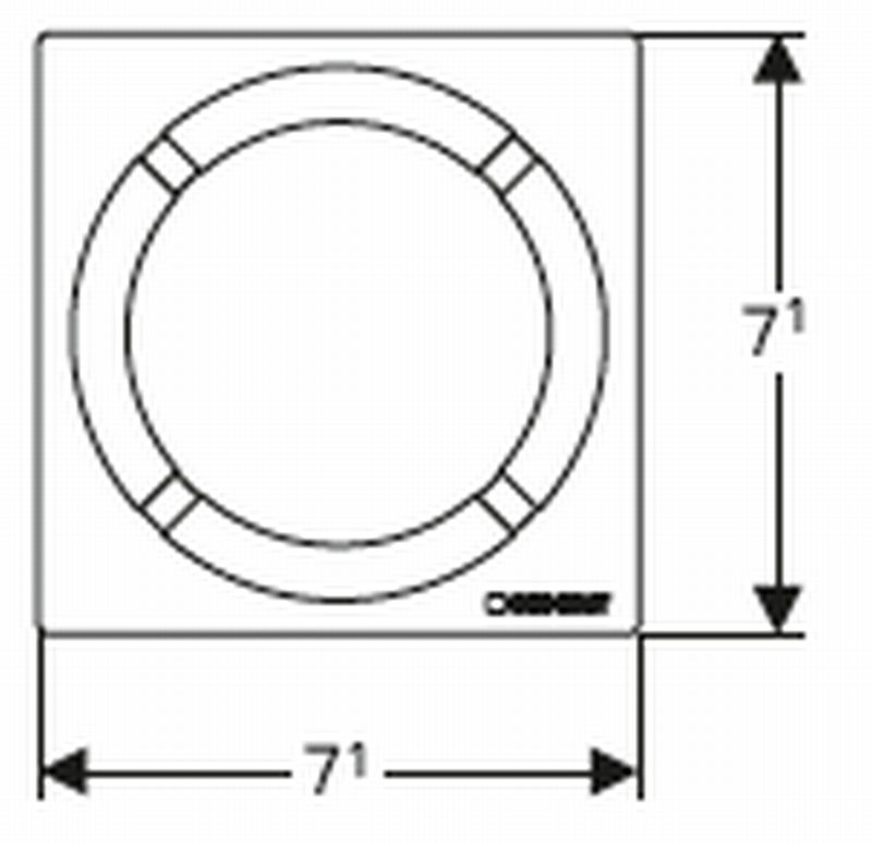 Geberit Grille Pour Drain De Douche 8x8cm Cercle Inox 154311001