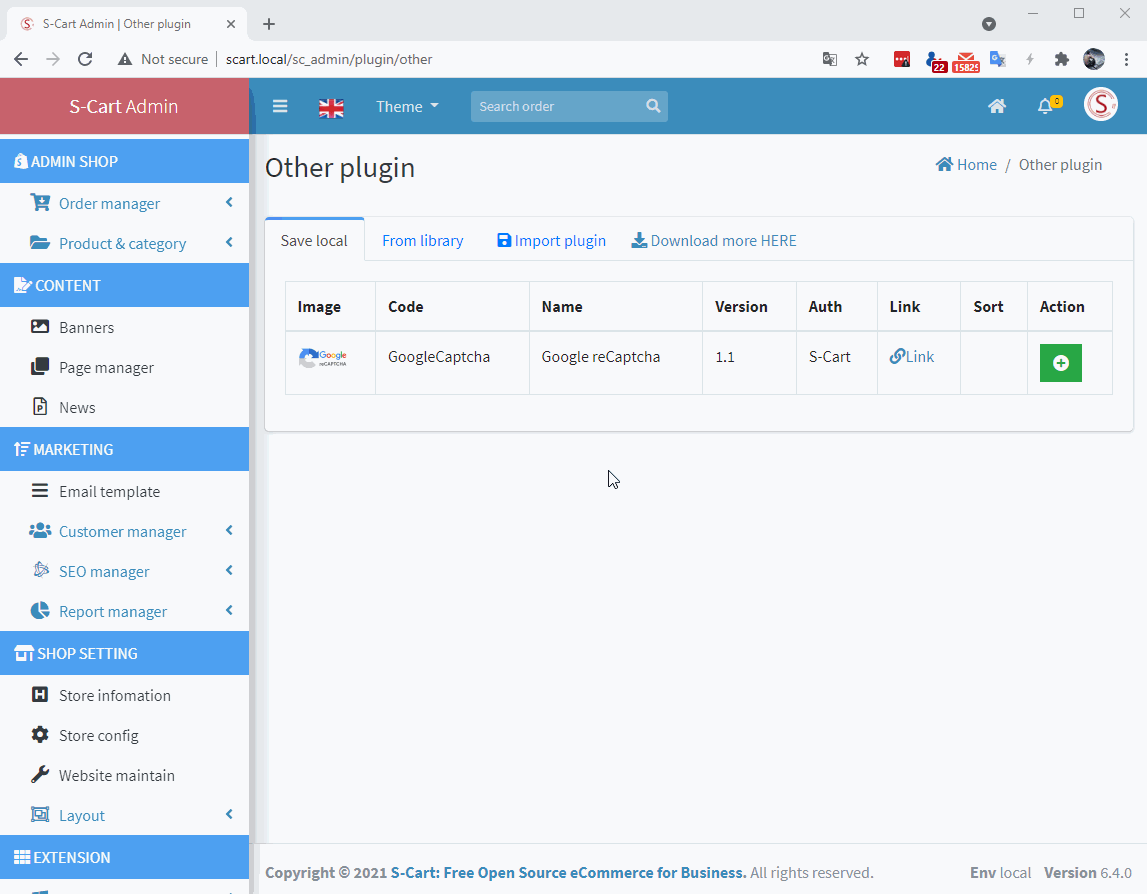SCart multivendor Free Markeplace Plugin