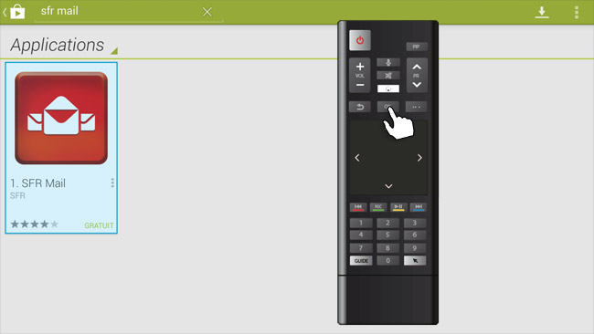 Télécharger des applis Android sur décodeur TV SFR
