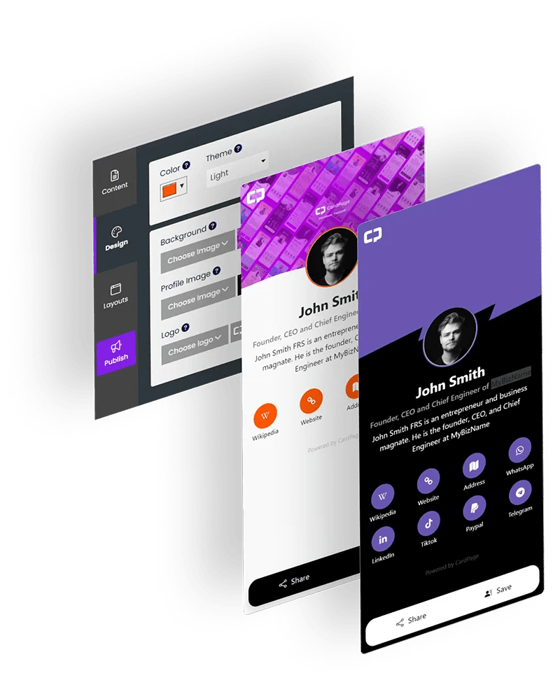Biglietto Da Visita Digitale Biglietto Da Visita Virtuale CardPage