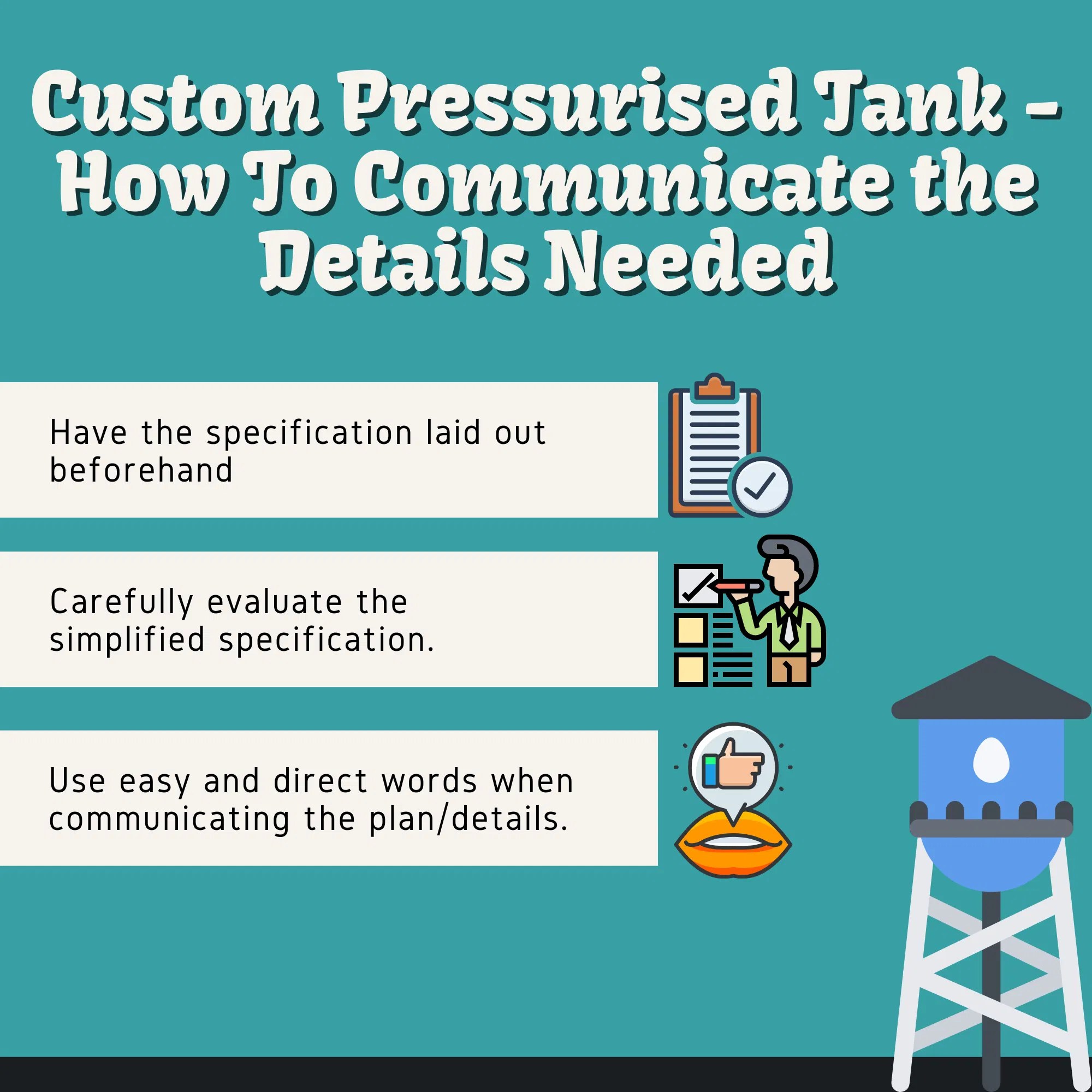 Custom Pressurised Tank How To Communicate the Details Needed