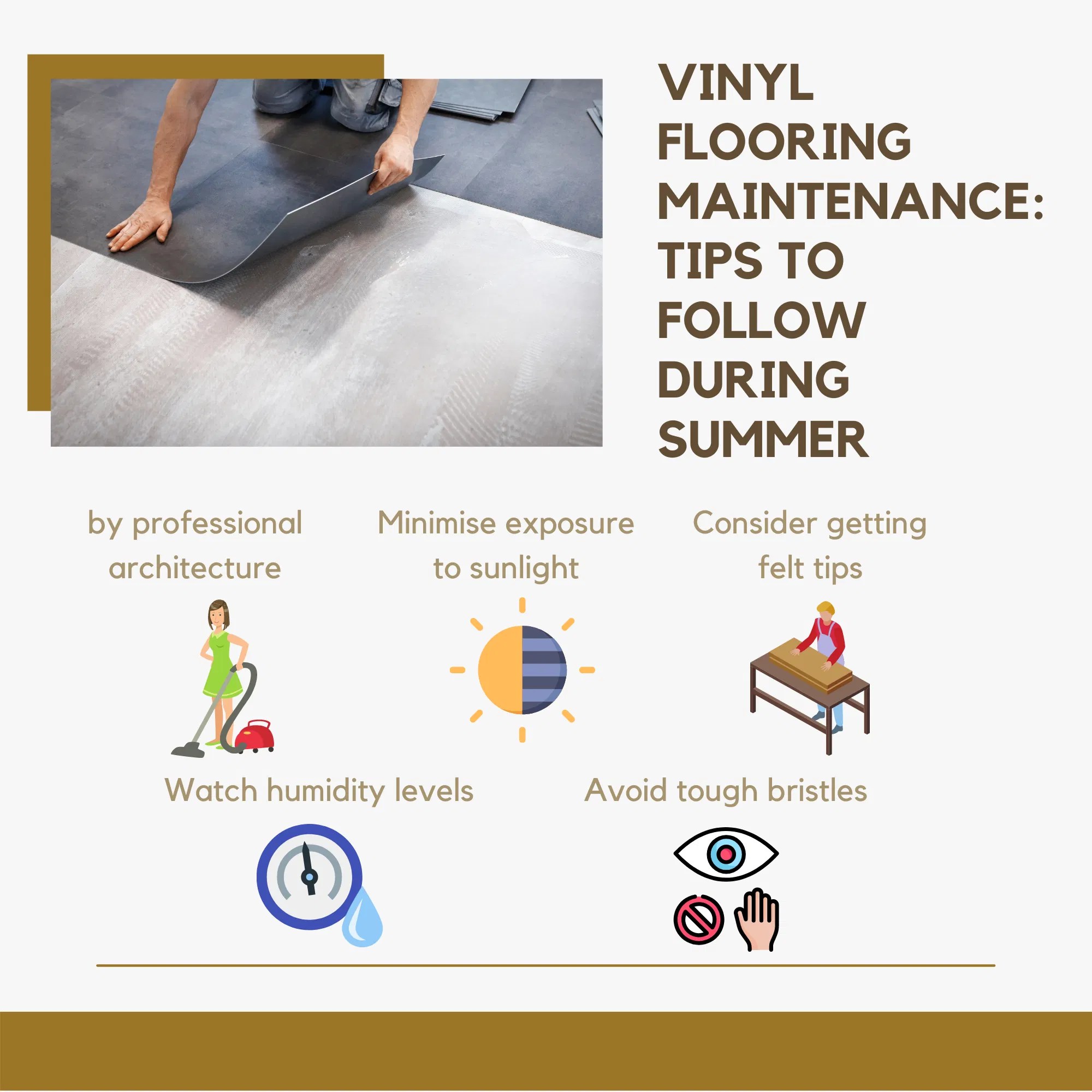 Vinyl Flooring Maintenance Tips to Follow During Summer Business
