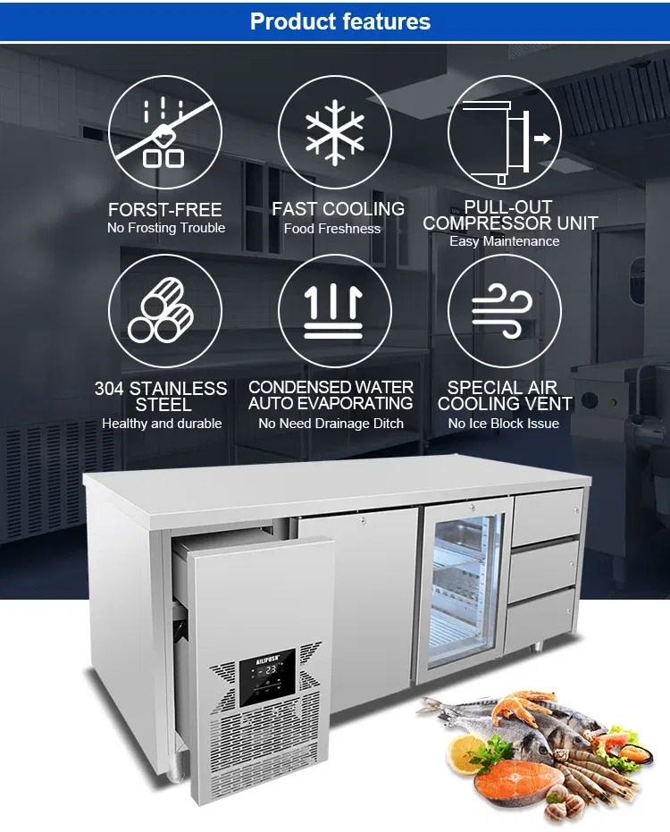 Drawer Counter Refrigerator - Hunan LVNi Intelligent Technology Co., Ltd.