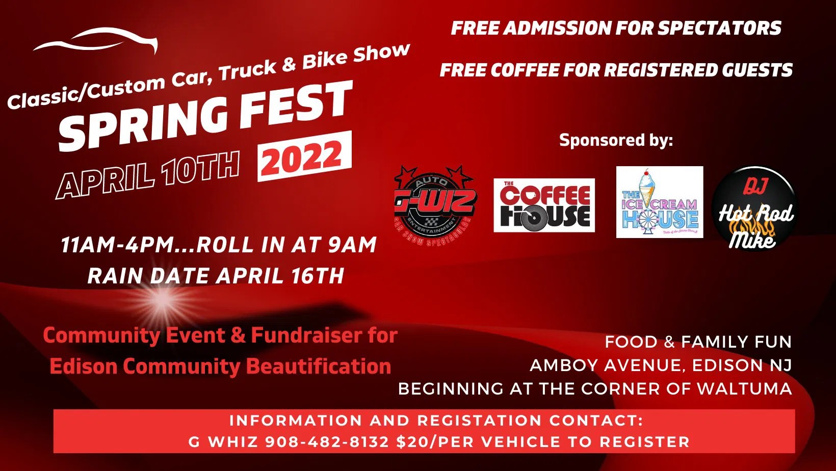 Business Connects NJ Members Support Edison Beautification Car Show