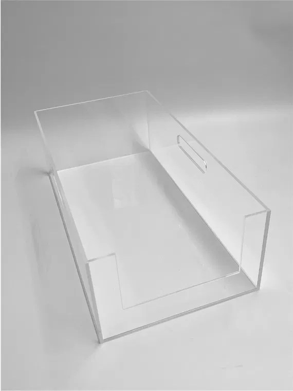 Custom Clear Acrylic Food Organizing Bin VipPlastics