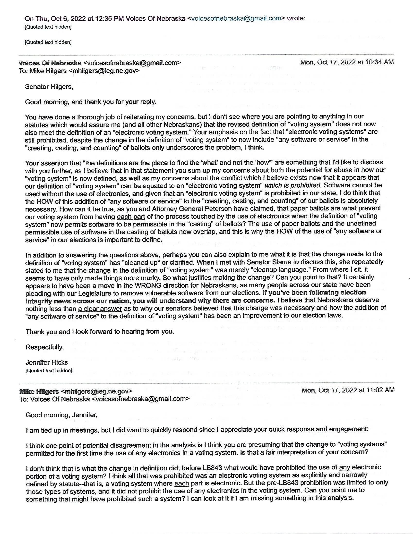 Does Nebraska use an electronic voting system? Voices of Nebraska