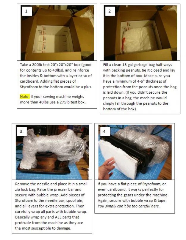 How to Ship a Sewing Machine