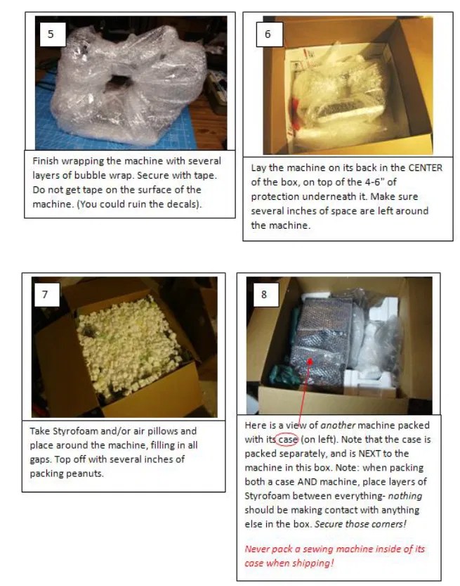 How to Ship a Sewing Machine