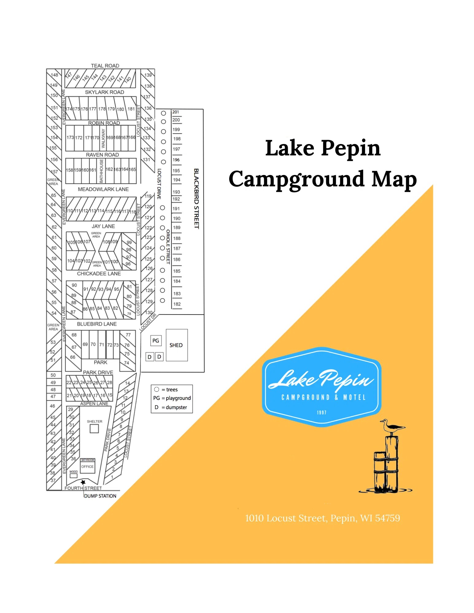 Campground Map Lake Pepin Campground