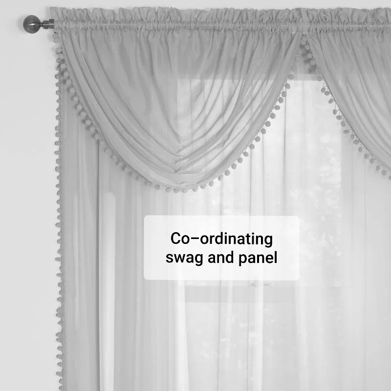 Window finishings & accessories From embellished swags to curtain