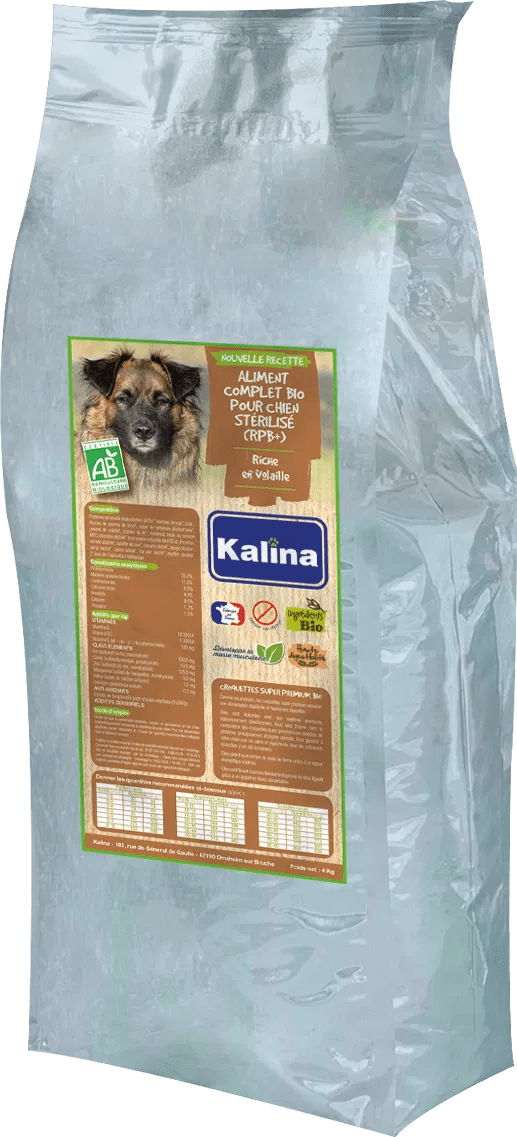 ALIMENT BIO CHIEN À LA VOLAILLE (RPB+) KALINA RHONE