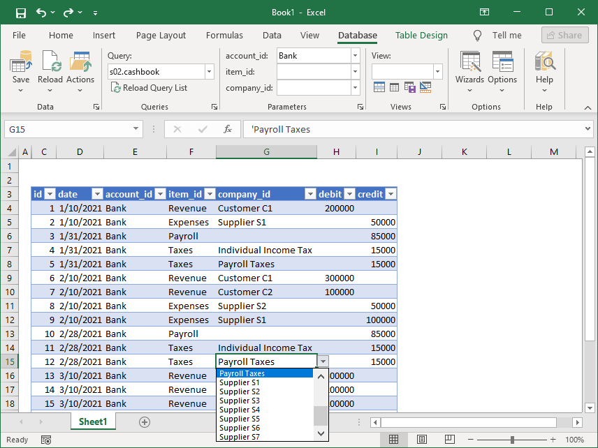 Database Connection Wizard