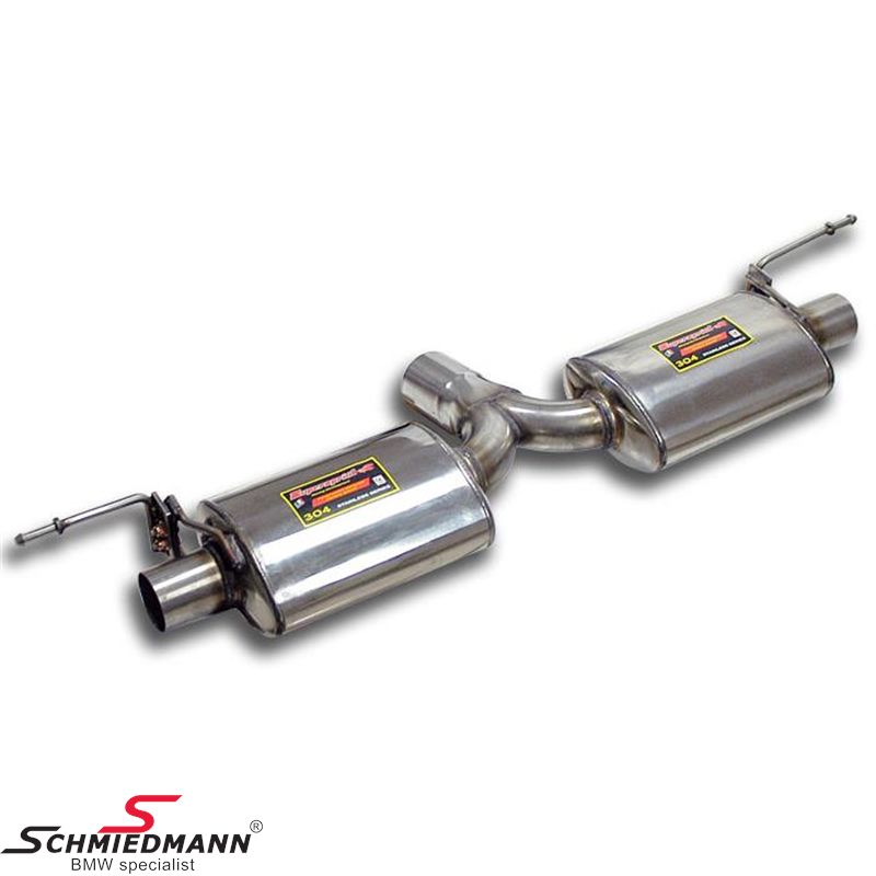 4 pipe exhaust system Supersprint R.+Lside stainless steel 985404