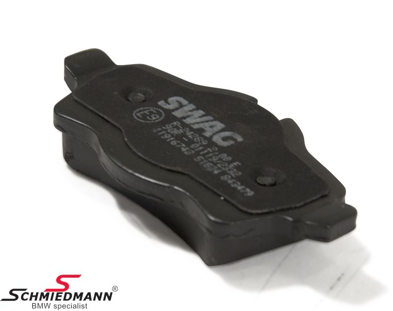 Brake pads rear original SWAG Germany 34216778327, 34 21 6 778 327