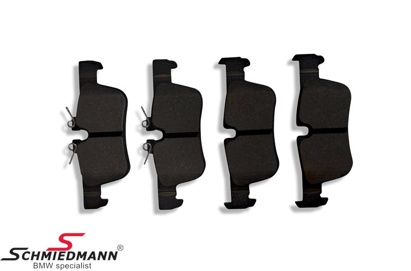 Brake pads rear original Hella Germany 34201543683, 34 20 1 543 683, 1543683, 34201543683H