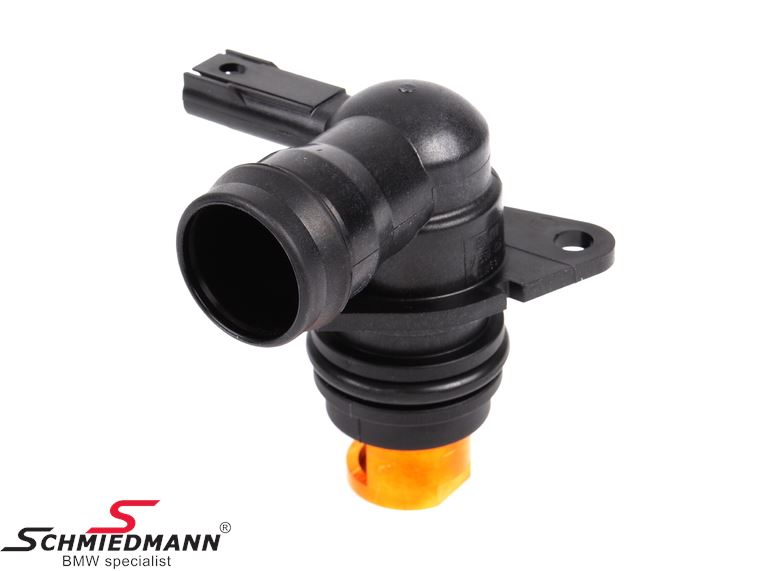 Angle connector with heating element for intake manifold 11618638014