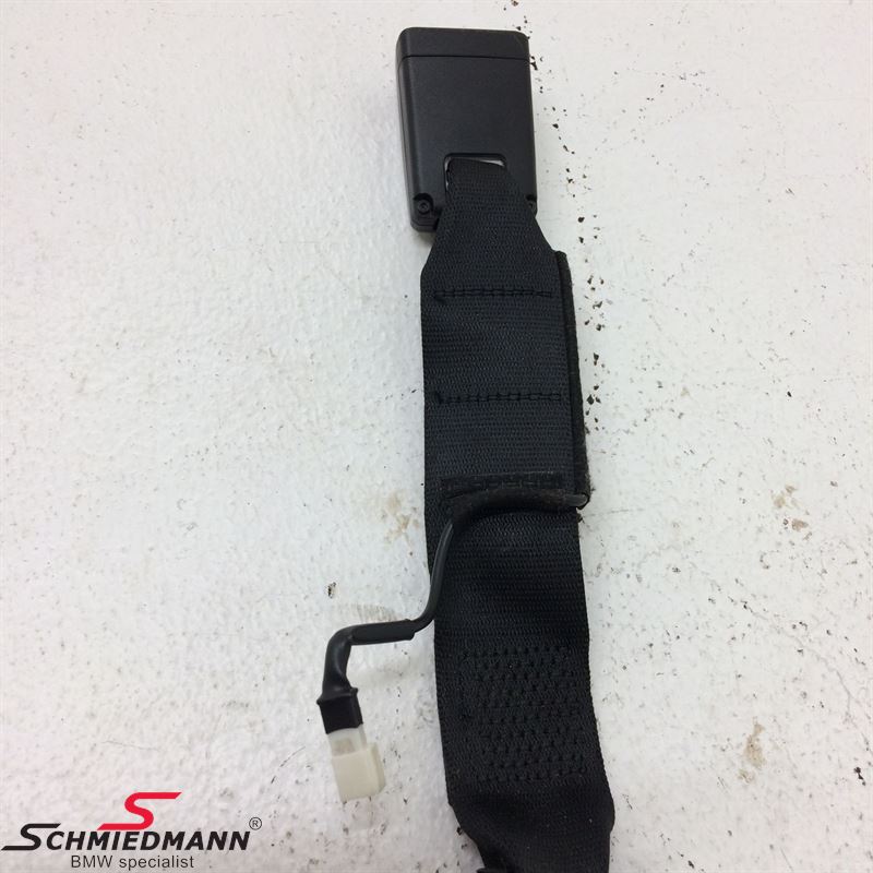 Seat belt lock rear center and right black 72117266351, 72 11 7 266