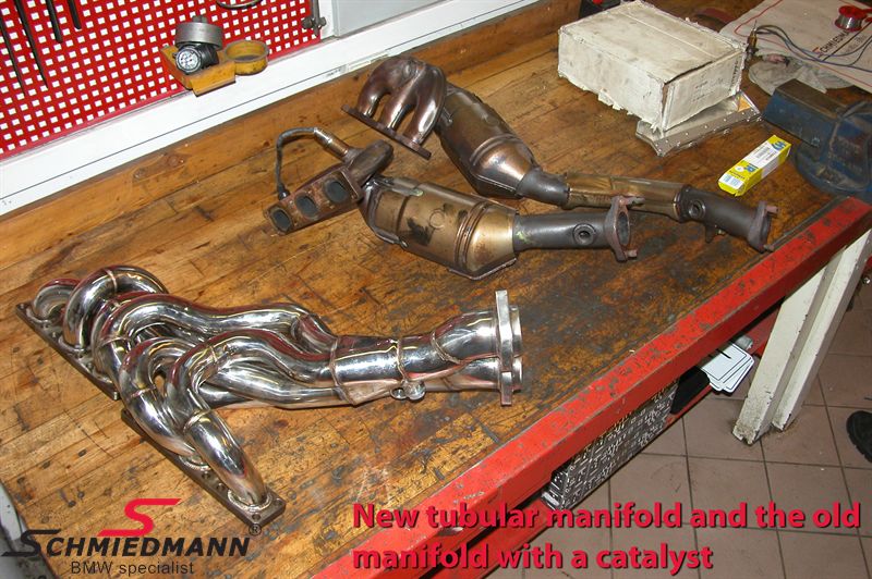 Schmiedmann high flow Sport manifold M52/M54 inclusive 300cell Euro3D4