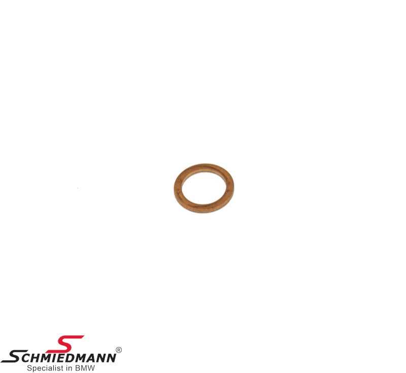 Gasket ring for coolant drain plug in engine block A14X18AL