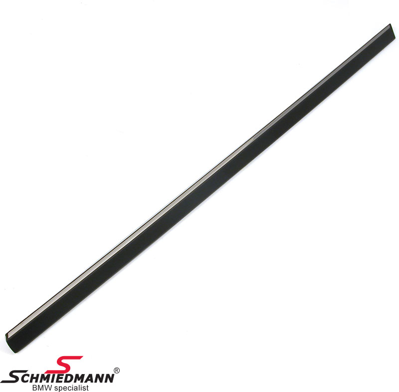 Bumper guard with chrome insert front door middle L.side 51138125349