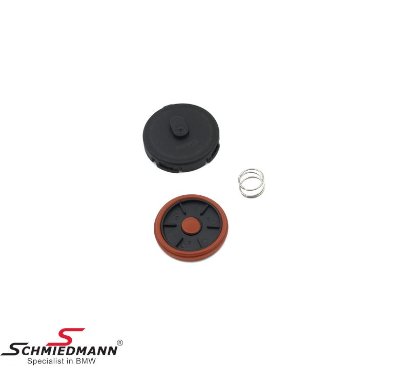 Crankcase ventilation valve, placed in cylinder head cover (Not