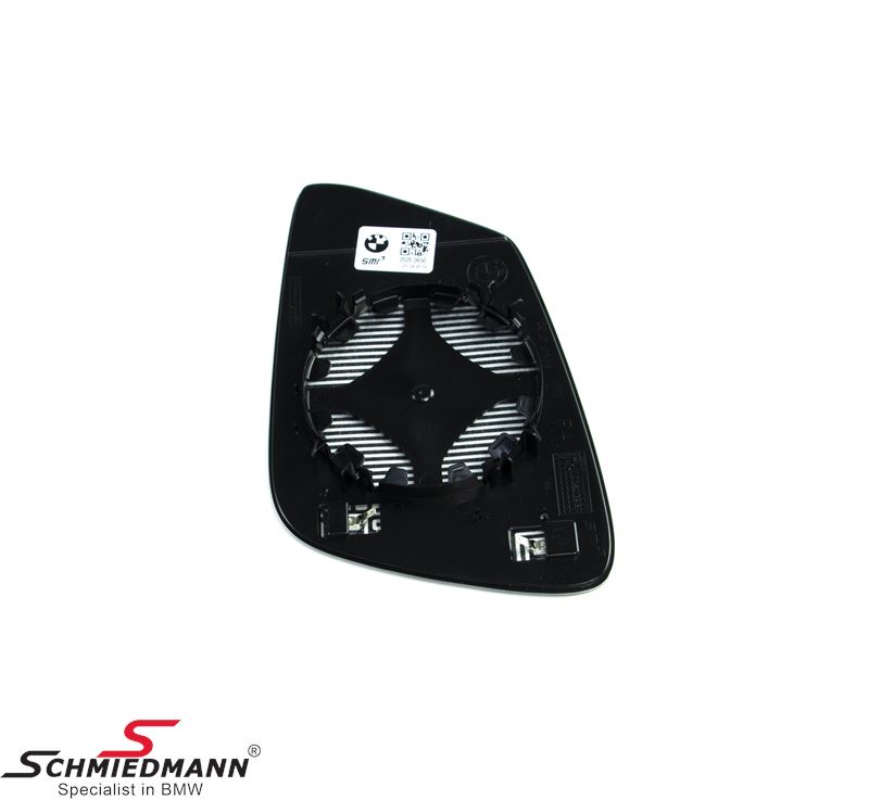 Sideview mirror glass wideangle and heated R.side (For models with