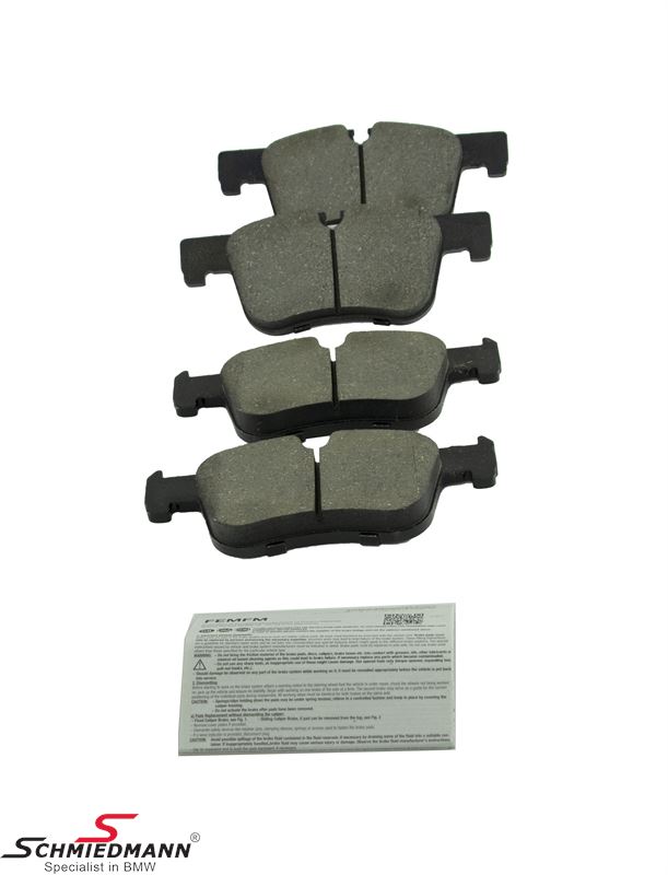 Brake pads front original Bosch Germany 34116874331, 34 11 6 874 331, 6874331, 34116874331BO