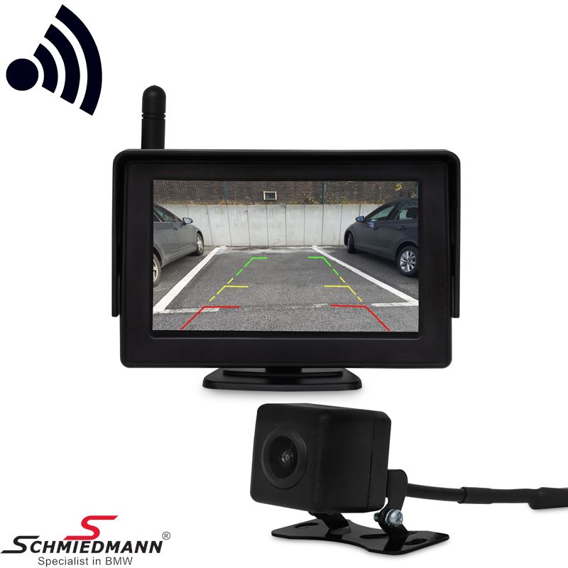 Reverse Camera universal wireless rear view system 4,3 Inch color